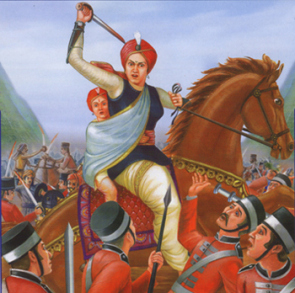 RaniLaxmiBai in a battle