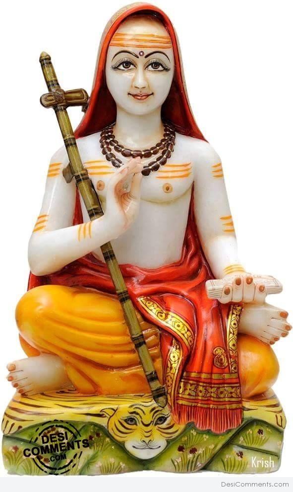 Shankaracharya with his dand