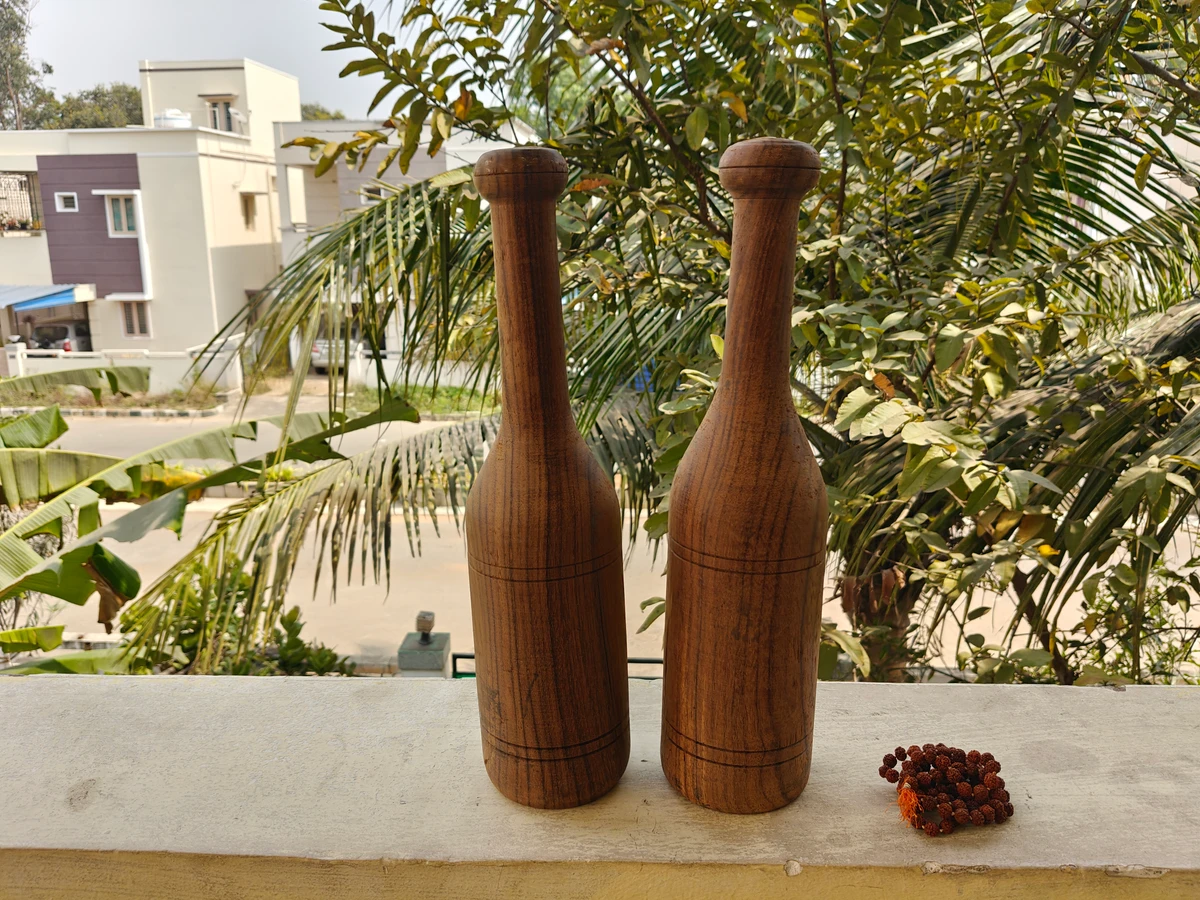 Arjun Wood Padi Karlai Set with Rings 2