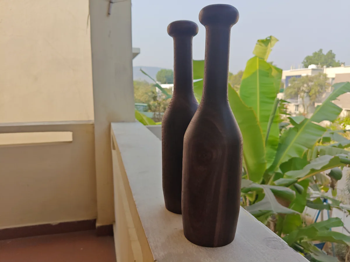 Arjun Wood Padi Karlai Set (Striped Design) 3