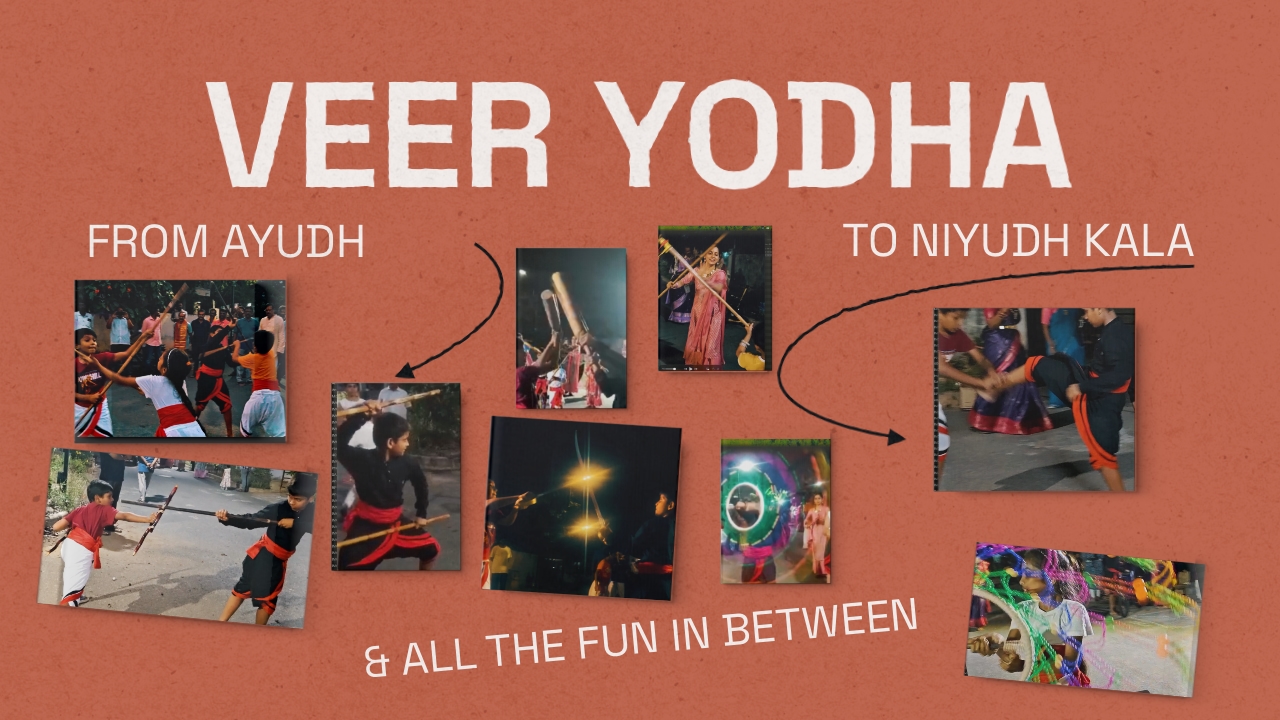Ram-Navmi performance — Veera Yodha kids during the Nagar Sankeertanam