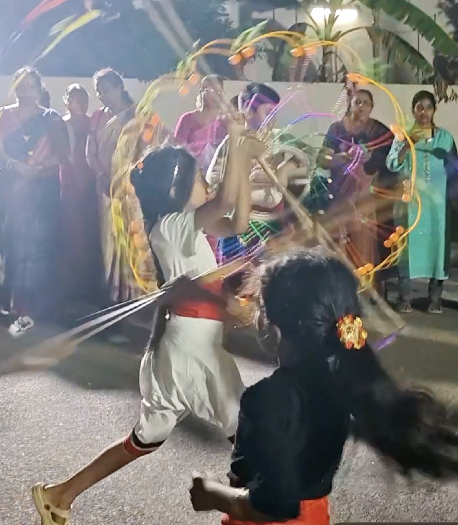 Silambam light-trail Jodi